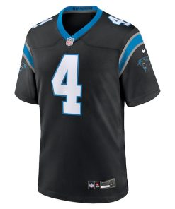 Alternative view of Eddy Pineiro Carolina Panthers Nike Team Game Jersey - Black