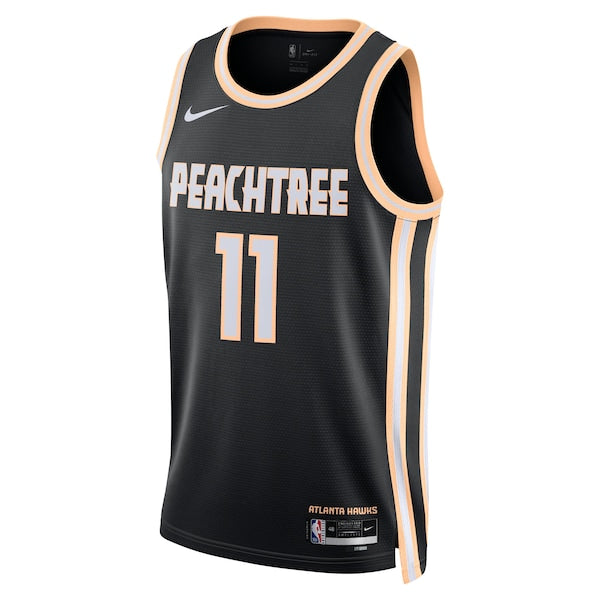 Trae Young Atlanta Hawks Nike Unisex 2025/26 Swingman Jersey - Black - City Edition - Image 2