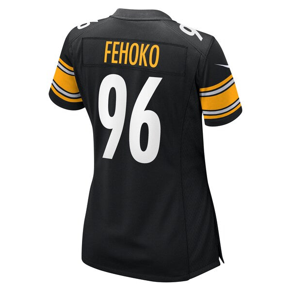Breiden Fehoko Pittsburgh Steelers Nike Women's Game Jersey - Black - Image 3