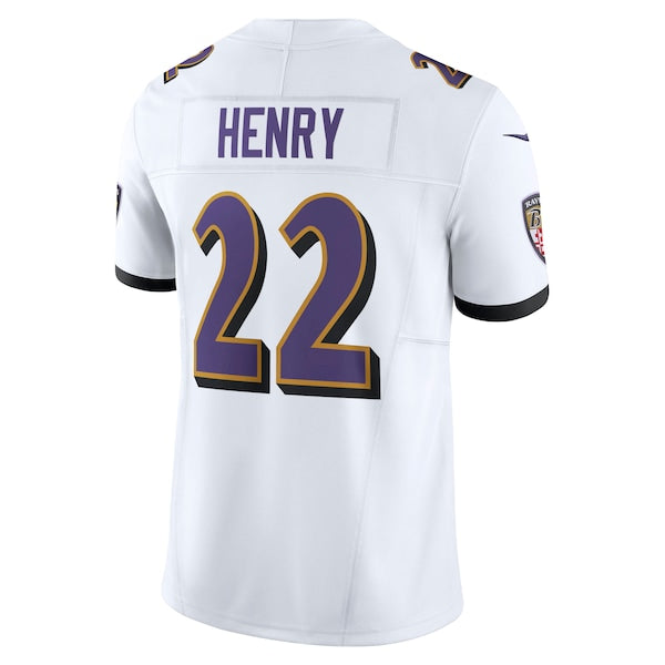 Derrick Henry Baltimore Ravens Nike Vapor F.U.S.E. Limited Jersey - White/Purple/Black - Image 4