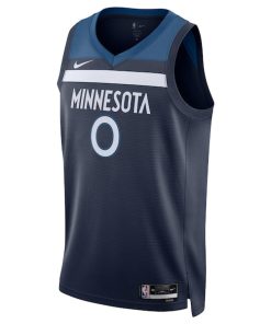 Alternative view of Donte DiVincenzo Minnesota Timberwolves Nike Unisex Swingman Player Jersey - Icon Edition - Navy