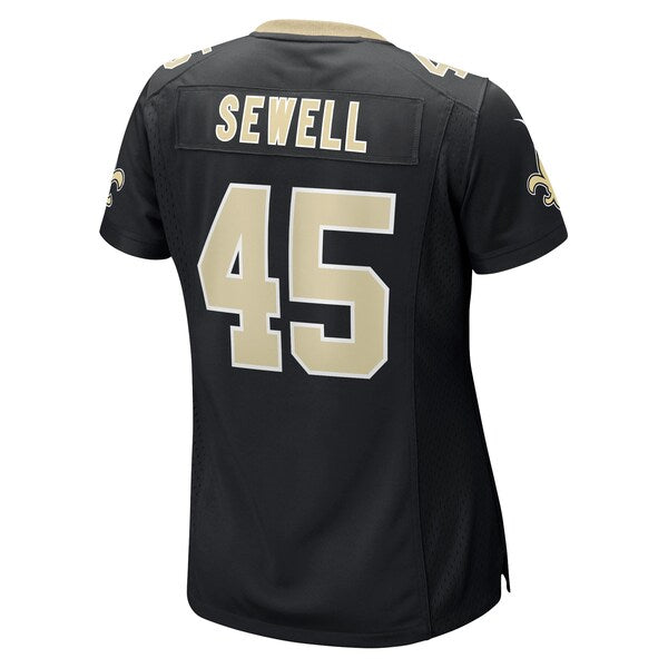 Nephi Sewell New Orleans Saints Nike Women's Game Player Jersey - Black - Image 3
