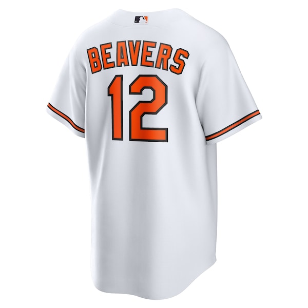 Dylan Beavers Baltimore Orioles Nike Youth Home Replica Jersey - White - Image 3