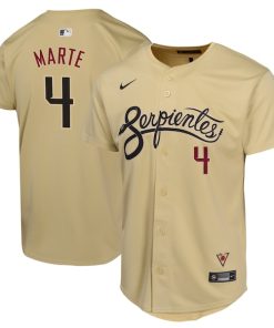 Ketel Marte Arizona Diamondbacks Nike Youth City Connect Limited Player Jersey - Sand