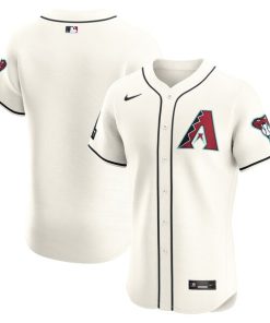 Arizona Diamondbacks Nike Home Elite Patch Jersey - White