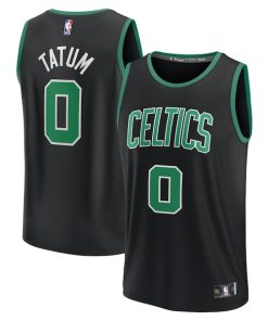 Jayson Tatum Boston Celtics  Youth Fast Break Replica Player Jersey - Statement Edition - Black