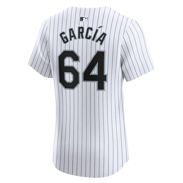 Deivi Garcia Chicago White Sox Nike Home Elite Player Jersey - White - Image 3