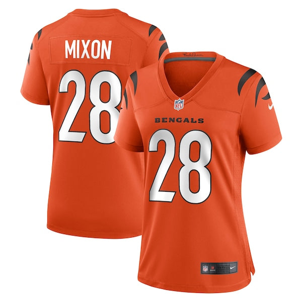 Joe Mixon Cincinnati Bengals Nike Women's Game Jersey - Orange/Black - Image 2