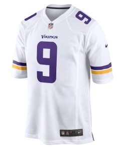 Alternative view of J.J. McCarthy Minnesota Vikings Nike Game Jersey -  White/Purple