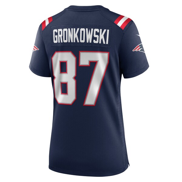 Rob Gronkowski New England Patriots Nike Women's Team Retired Player Game Jersey - Navy/Red - Image 4