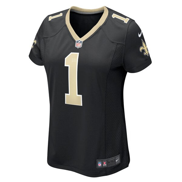 Number 1 Mom New Orleans Saints Nike Women's Game Jersey - Black - Image 2