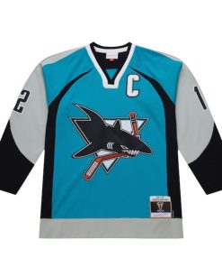 Alternative view of Patrick Marleau San Jose Sharks 2003-04 Power Play Jersey - Teal