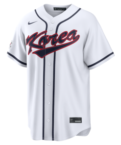 Alternative view of Jung Hoo Lee Korea Baseball Nike 2026 World Baseball Classic Home Stadium Jersey - White
