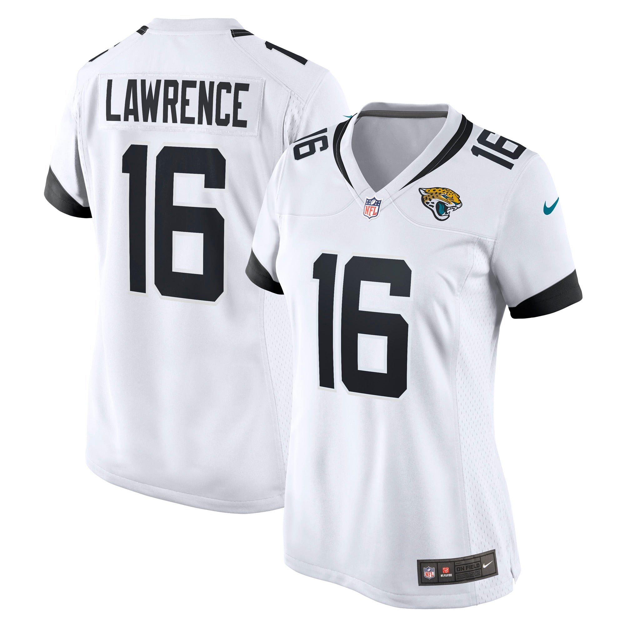 Trevor Lawrence Jacksonville Jaguars Nike Women's Game Jersey - Teal/White - Image 6