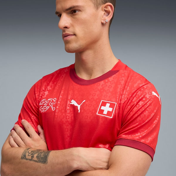 Switzerland National Team Puma 2025 Replica Jersey - Red - Image 6
