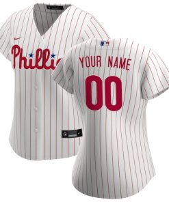 Philadelphia Phillies Nike Women's Home Replica Custom Jersey - White