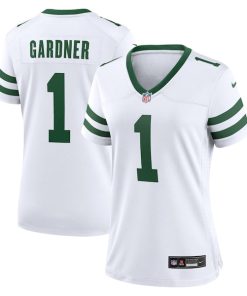 Ahmad Sauce Gardner New York Jets Nike Women's Player Jersey - White/Green