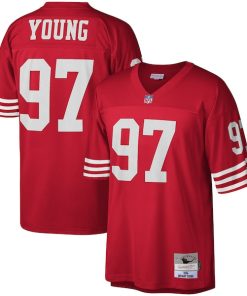 Bryant Young San Francisco 49ers Legacy Replica Jersey - Scarlet/White