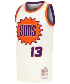 Alternative view of Steve Nash Phoenix Suns Chainstitch Swingman Jersey - Cream