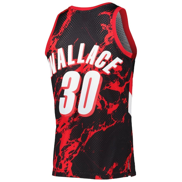 Rasheed Wallace Portland Trail Blazers 1999/00 Hardwood Classics Marble Swingman Jersey - Black - Image 3