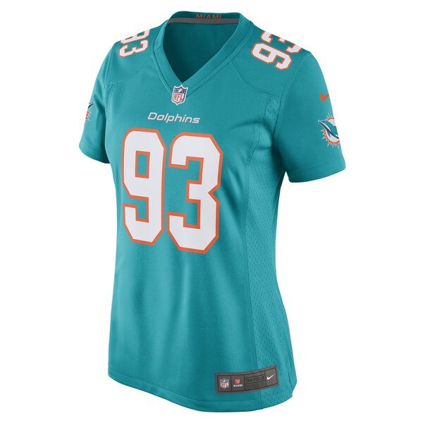 Trey Flowers Miami Dolphins Nike Women's Game Player Jersey - Aqua - Image 2