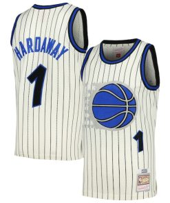 Penny Hardaway Orlando Magic Chainstitch Swingman Jersey - Cream