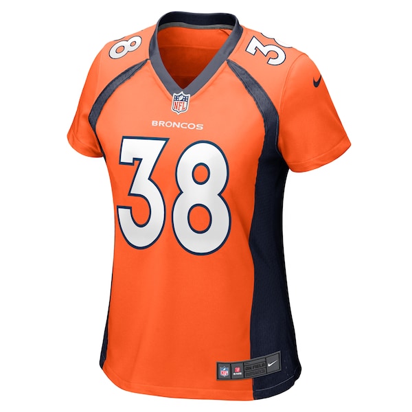 Jaleel McLaughlin Denver Broncos Nike Women's Game Jersey - Orange - Image 2