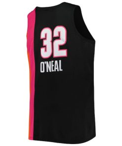 Alternative view of Shaquille O'Neal Miami Heat Big & Tall Hardwood Classics 2005/06 Swingman Jersey - Black