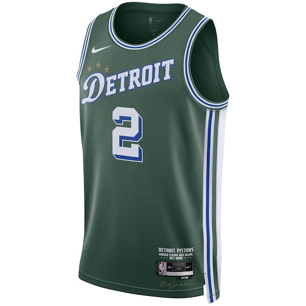 Cade Cunningham Detroit Pistons Nike Unisex 2022/23 Swingman Jersey - City Edition - Green - Image 2