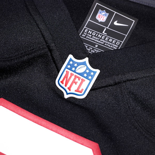Deion Sanders Atlanta Falcons Nike Alternate Retired Player Game Jersey - Black - Image 4