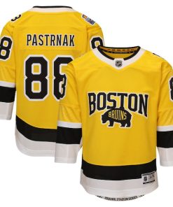 David Pastrnak Boston Bruins Outerstuff Youth 2026 NHL Stadium Series Premier Jersey - Gold