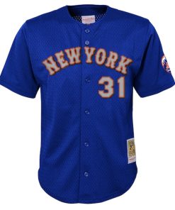 Alternative view of Mike Piazza New York Mets Youth Cooperstown Collection?Mesh Batting Practice Jersey - Royal