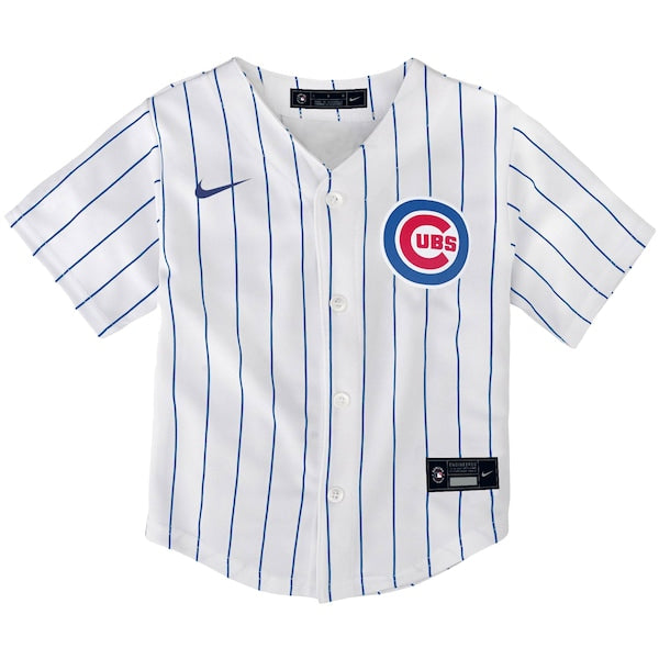 Chicago Cubs Nike Toddler Home Replica Team Jersey - White - Image 2