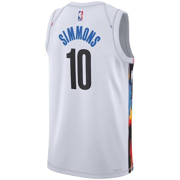 Ben Simmons Brooklyn Nets Nike Unisex 2022/23 Swingman Jersey - City Edition - White - Image 3