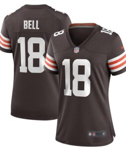 David Bell Cleveland Browns Nike Women's Game Jersey - Brown