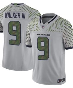 Kenneth Walker III Seattle Seahawks Nike 2025 RIVALRIES Vapor Limited Jersey - Gray