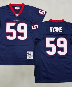 DeMeco Ryans Houston Texans 2006 Authentic Throwback Retired Player Jersey-Dark Blue
