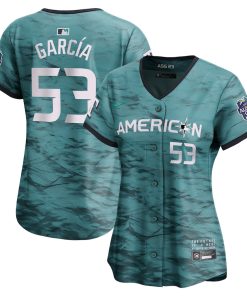Adolis Garcia American League Nike Women's 2023 MLB All-Star Game Limited Player Jersey - Teal