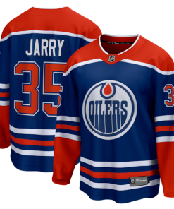 Tristan Jarry Edmonton Oilers  Home Premier Breakaway Player Jersey - Royal