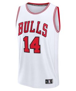 Alternative view of Matas Buzelis Chicago Bulls  Fast Break Replica Player Jersey - Association Edition - White