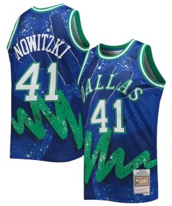 Dirk Nowitzki Dallas Mavericks Hardwood Classics 1998/99 Hyper Hoops Swingman Jersey - Blue