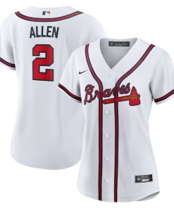 Nick Allen Atlanta Braves Nike Women's Home Replica Jersey - White