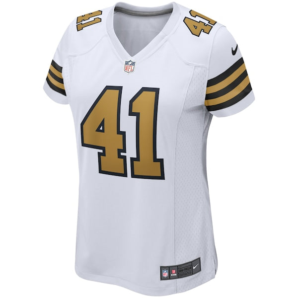 Alvin Kamara New Orleans Saints Nike Women's Alternate Game Player Jersey - White - Image 2