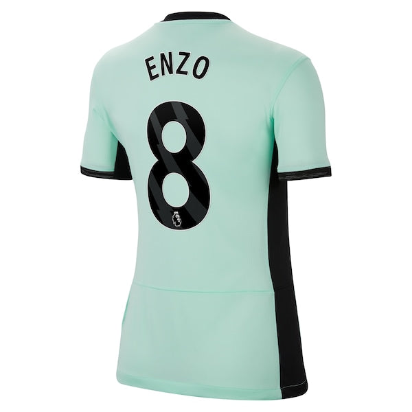 Enzo Fern¨¢ndez Chelsea Nike Women's 2023/24 Third Stadium Replica Player Jersey - Mint - Image 3