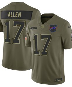 Josh Allen Buffalo Bills Nike 2025 Salute to Service Limited Jersey - Olive
