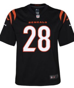 Alternative view of Joe Mixon Cincinnati Bengals Nike Youth Game Jersey - Black