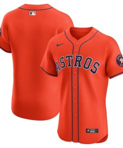 Houston Astros Nike Alternate Vapor Premier Elite Patch Jersey - Orange
