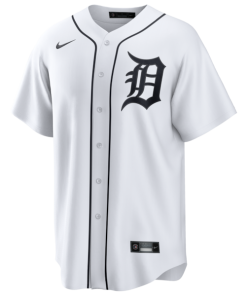 Alternative view of Javier B¨¢ez Detroit Tigers Nike Home Replica Jersey - White
