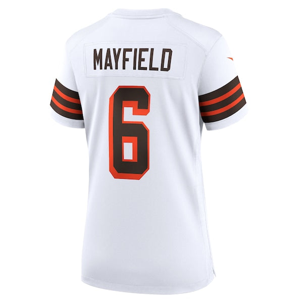 Baker Mayfield Cleveland Browns Nike Women's 1946 Collection Alternate Game Jersey - White/Brown - Image 5