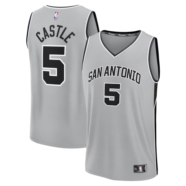 Stephon Castle San Antonio Spurs Youth Fast Break Jersey - Statement Edition - Silver